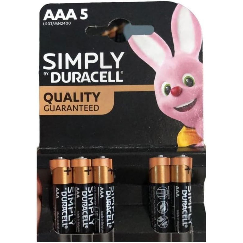 DURACELL - AAA SIMPLY DURACELL PILA BL5