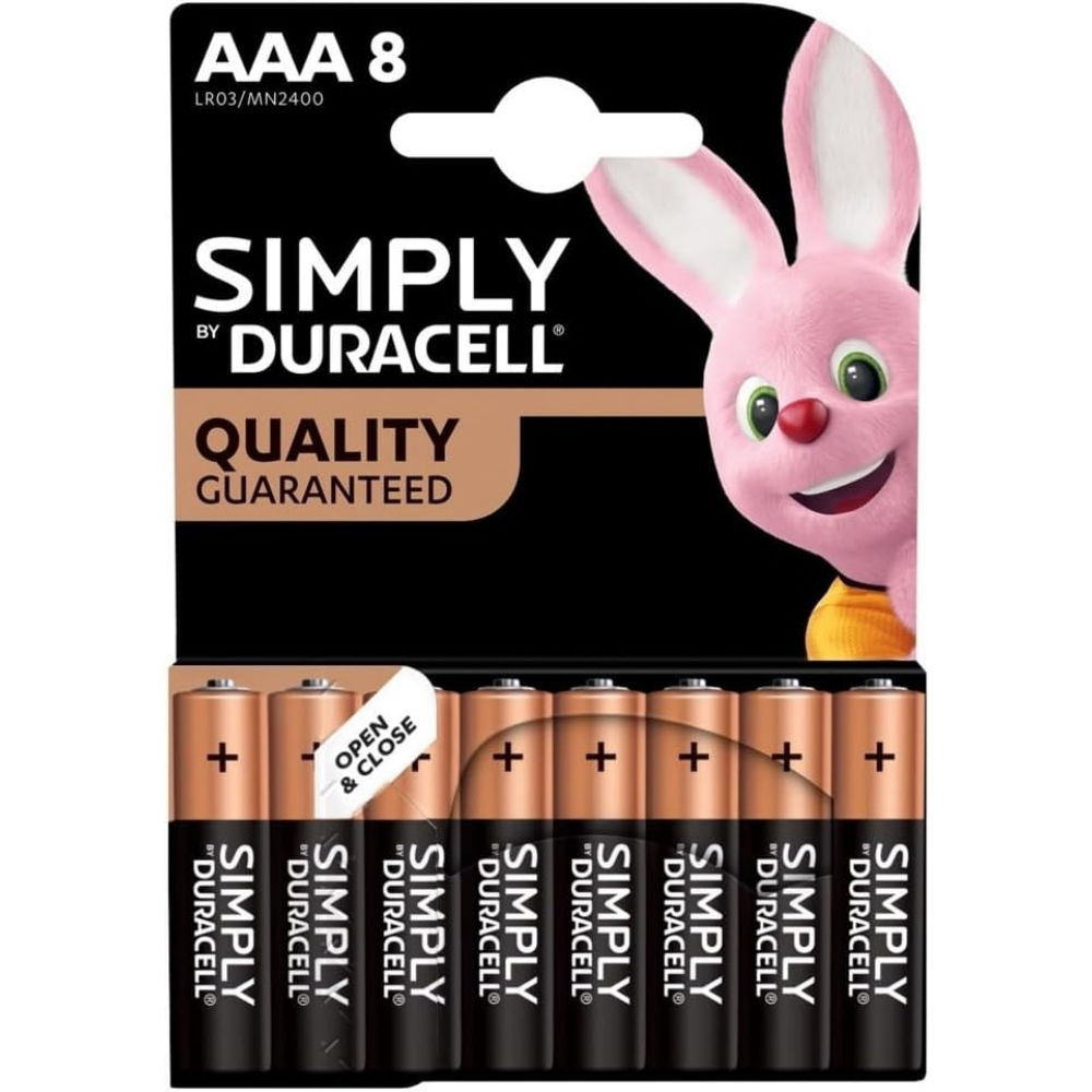 DURACELL - AAA SIMPLY DURACELL PILA BL8