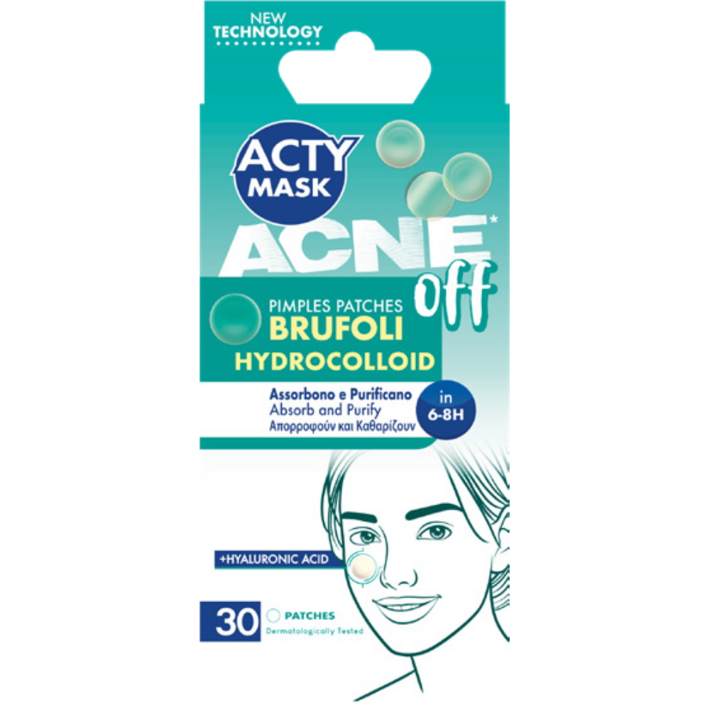 MEGAPLAST - ACTY MASK - ACNE OFF - PATCH BRUFOLI - 30PZ