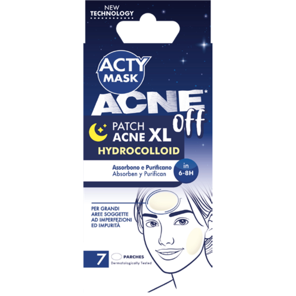 MEGAPLAST - ACTY MASK - ACNE OFF - PATCH ACNE XL - 7PZ