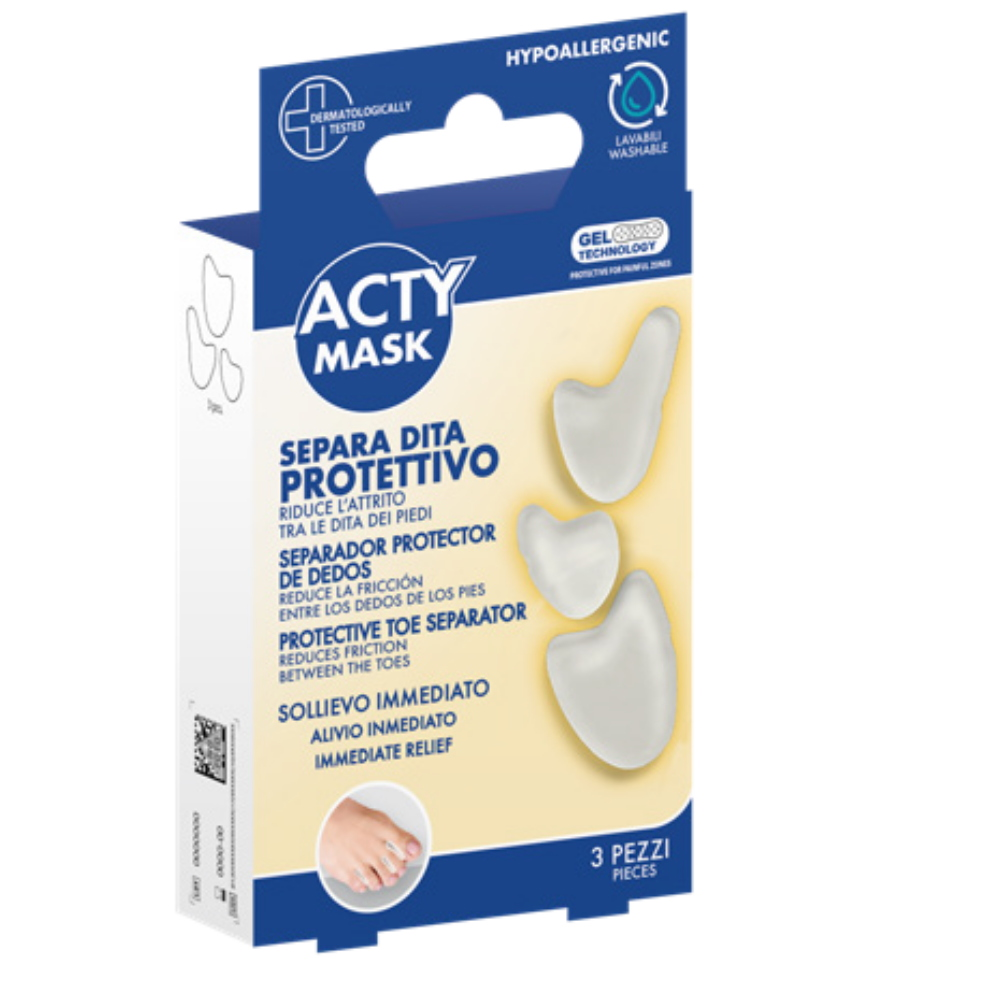MEGAPLAST - ACTY MASK - SEPARA DITO PROTETTIVO ASSORTITO - 3PZ