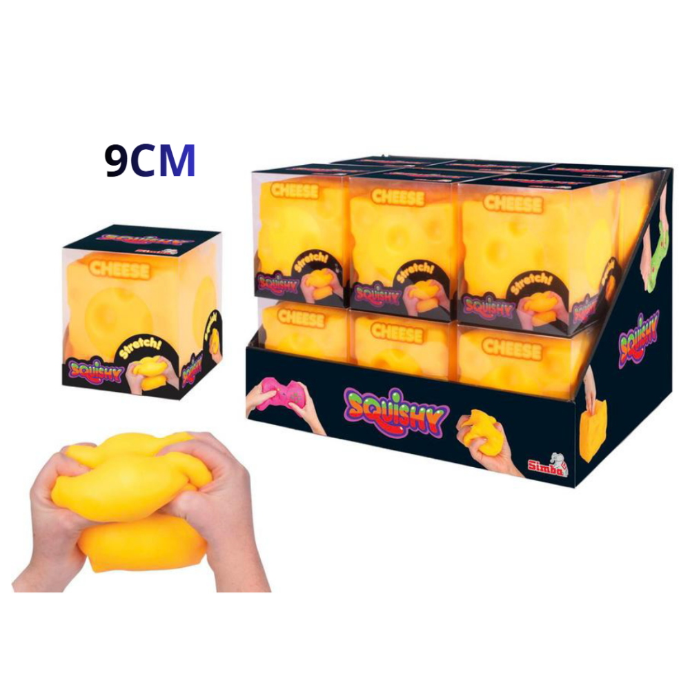 PREORDINE SIMBA - Squishy Formaggio cm.9 in scatola vetrina in espositore12pz - 700470385   30/11/2026 (SCAD.08/10/2026)