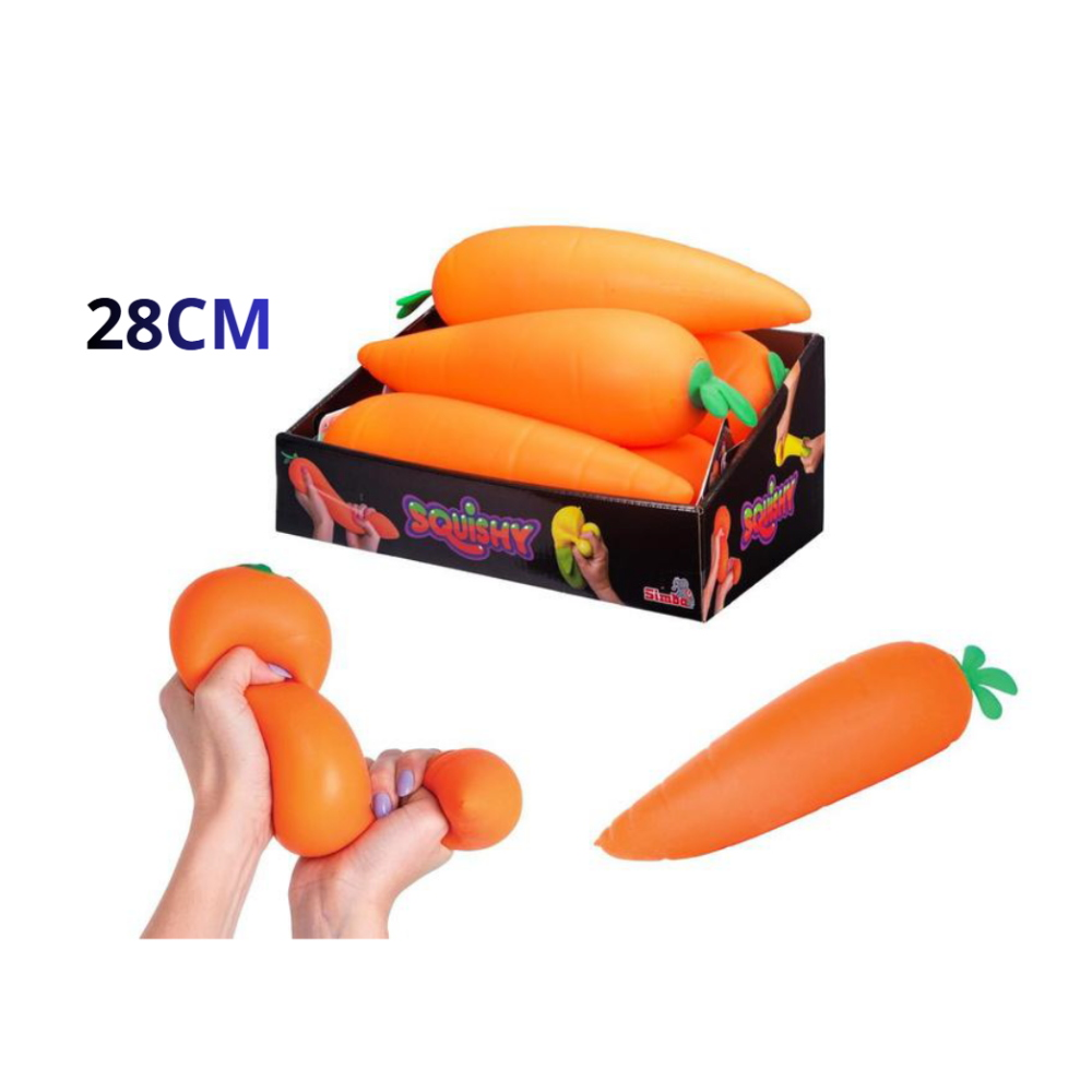 PREORDINE SIMBA - Squishy Carota cm.28 in espositore 6pz - 700570979   30/11/2026 (SCAD.08/10/2026)