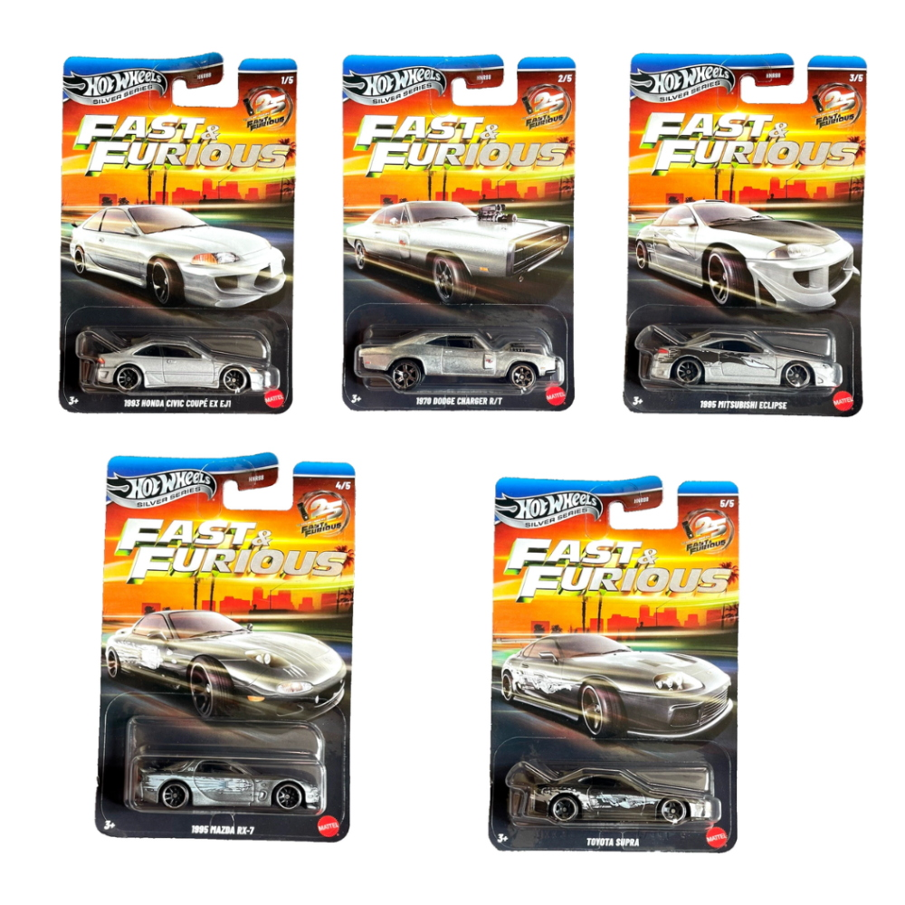 MATTEL - HOT WHEELS Silver Series Fast & Furious Asst - HNR880-979Q