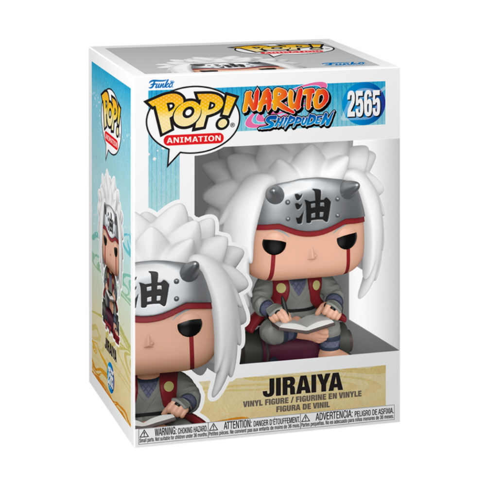 FUNKO POP NARUTO SHIPPUDEN - VINYL FIGURE 2565 JIRAIYA READING BOOK 9CM - 88317