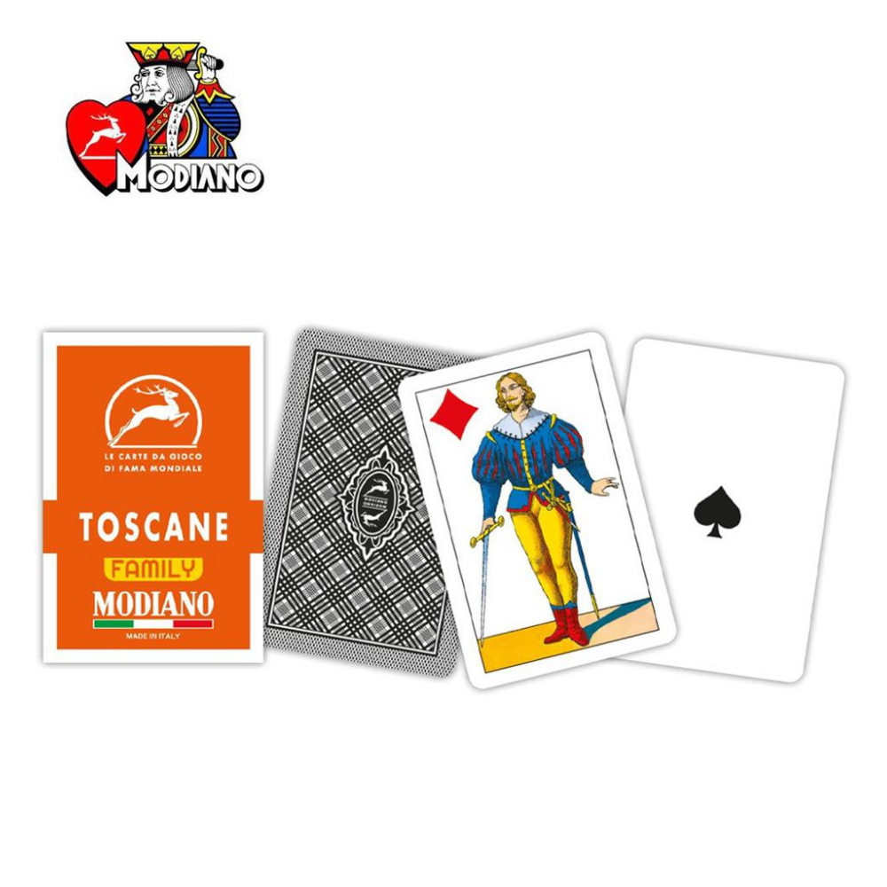 MODIANO CARTA DA GIOCO TOSCANE ARANCIONE FAMILY