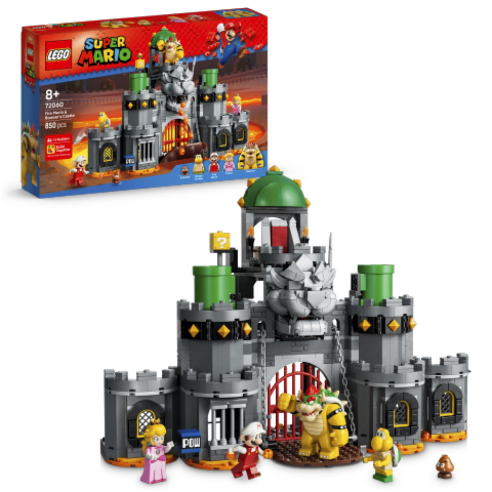 PREORDINE LEGO Super Mario - Castello di Boswer con Mario fuoco 72060 *GENNAIO  