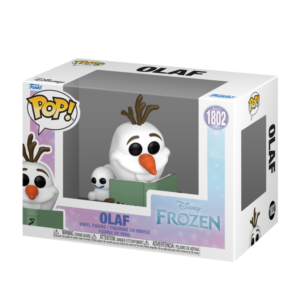 FUNKO POP DISNEY FROZEN - VINYL FIGURE 1802 OLAF WITH BOOK 9CM - 88316
