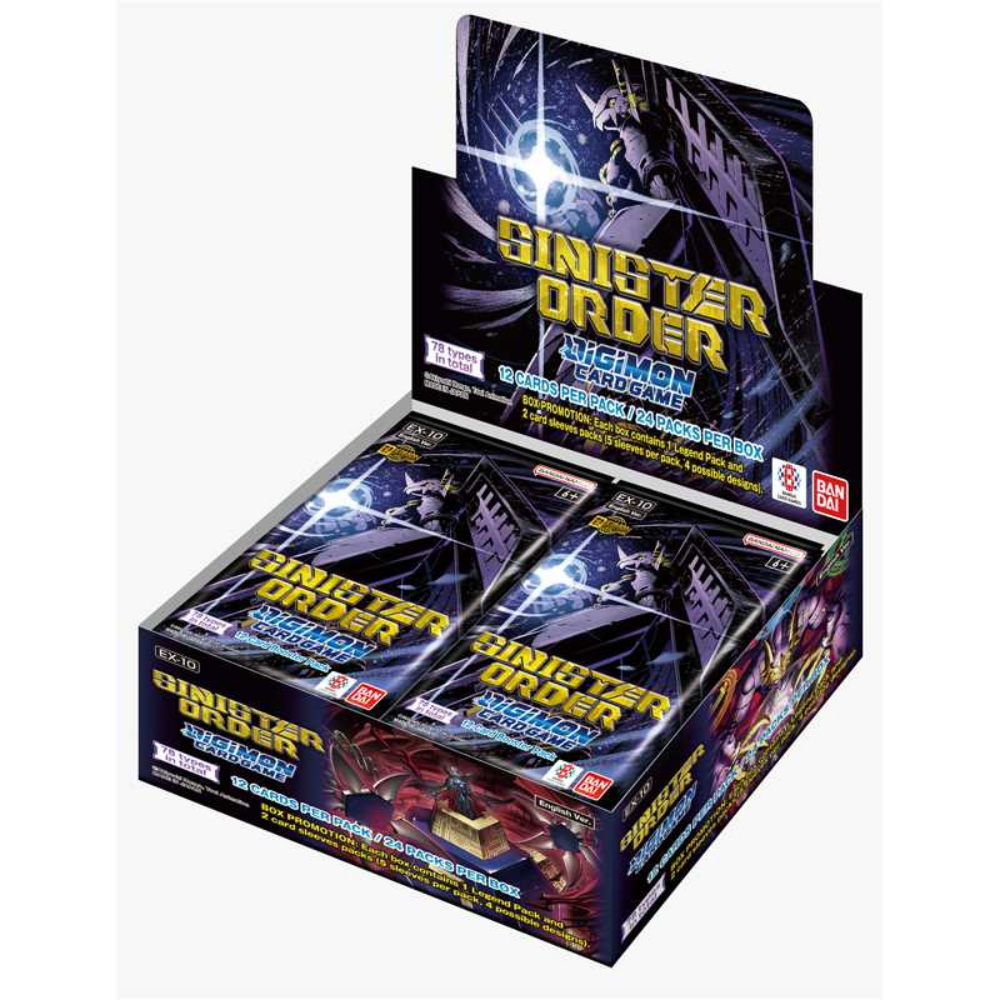 BANDAI Box Digimon Card Game - EX-10 Extra Booster Sinister Order 