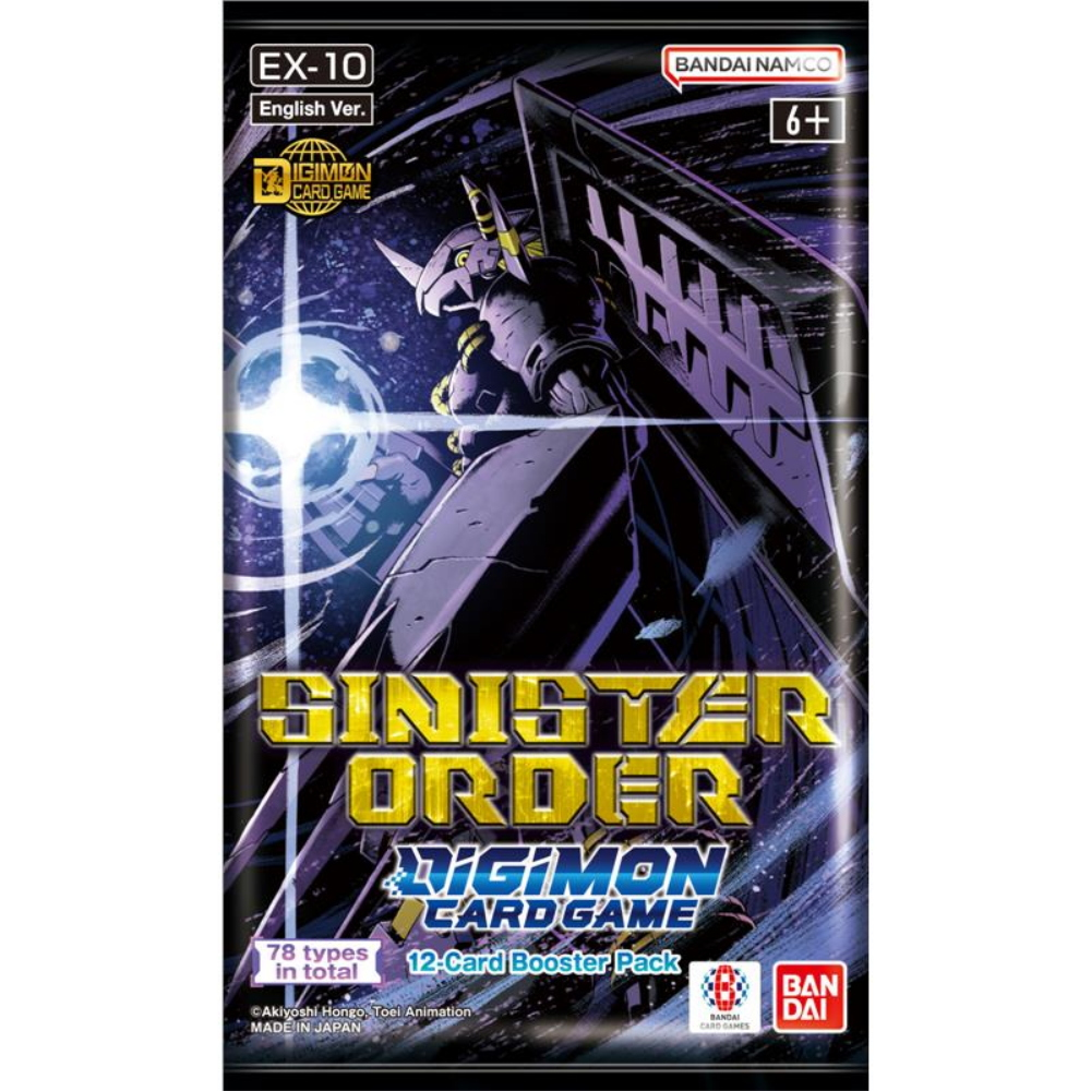BANDAI Box Digimon Card Game - EX-10 Extra Booster Sinister Order 