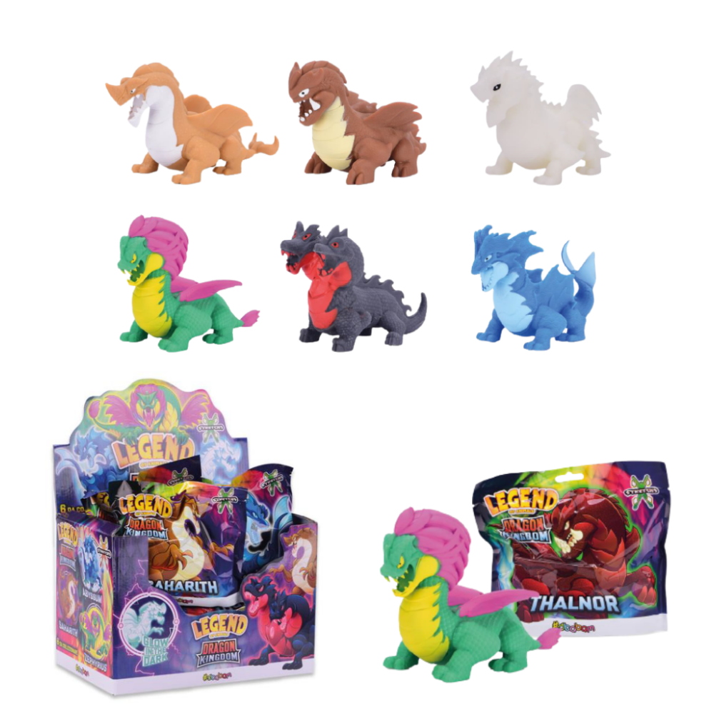 SBABAM - LEGEND OF ANIMALS - DRAGON KINGDOM DISPLAY 8PC