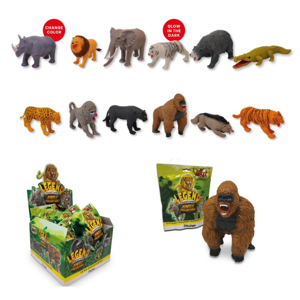 SBABAM - LEGEND OF ANIMALS - JUNGLE PREDATORS DISPLAY 10PC