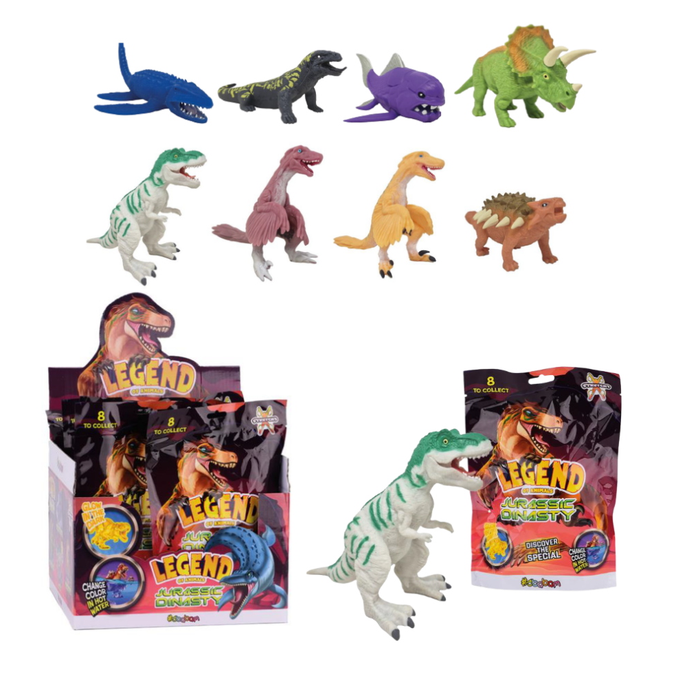 SBABAM - LEGEND OF ANIMALS - JURASSIC DINASTY DISPLAY 10PC