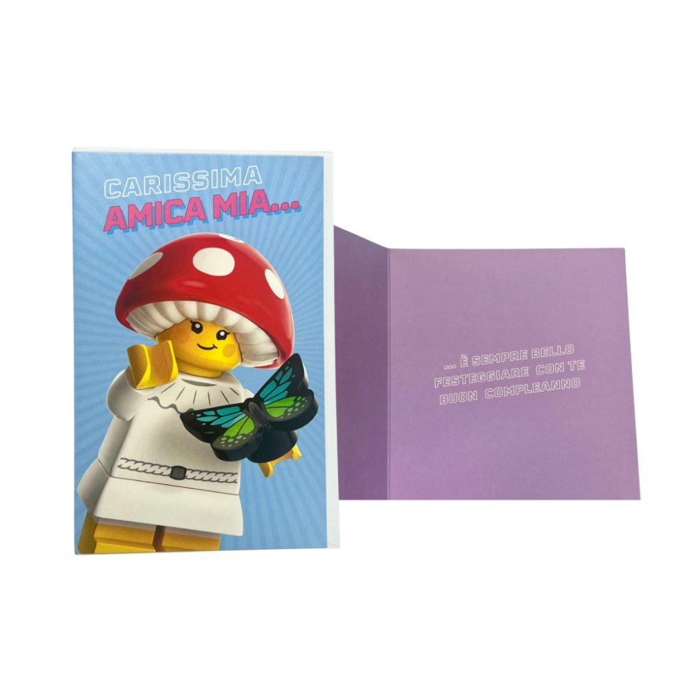 HALLMARK - BIGLIETTI AUGURI LEGO MINIFIGURE FUNGO - 130273