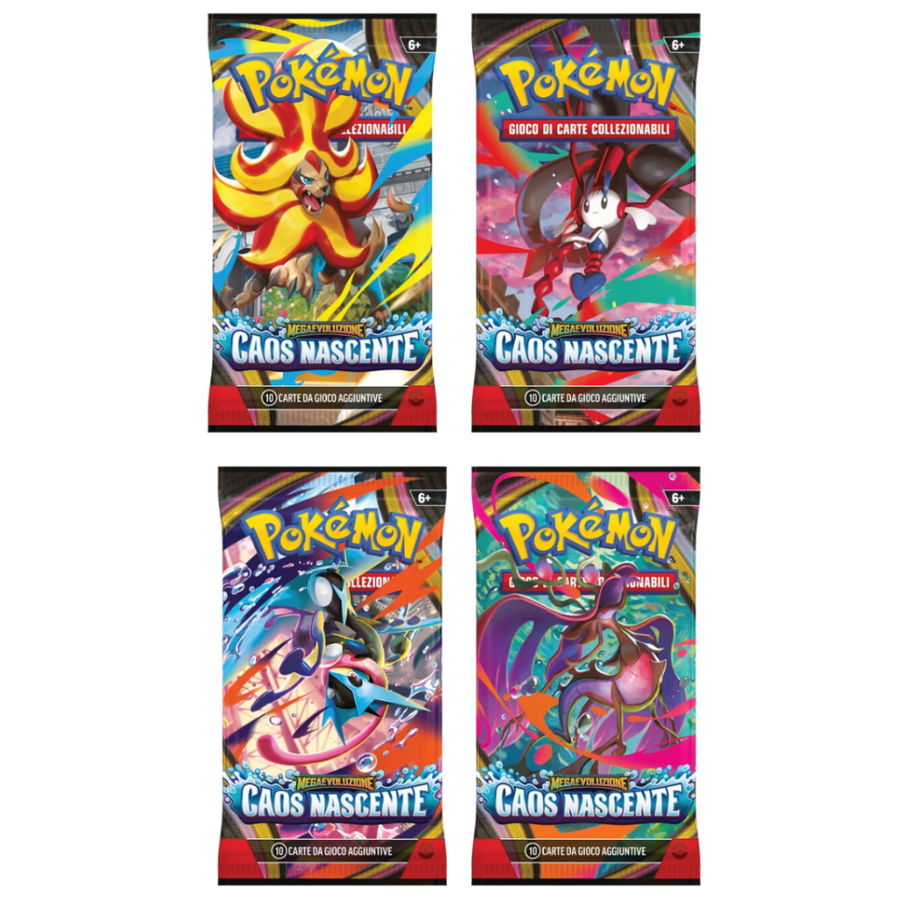 Pokemon - Bustina Singola SFUSA "MEGAEVOLUZIONE - CAOS NASCENTE " IT