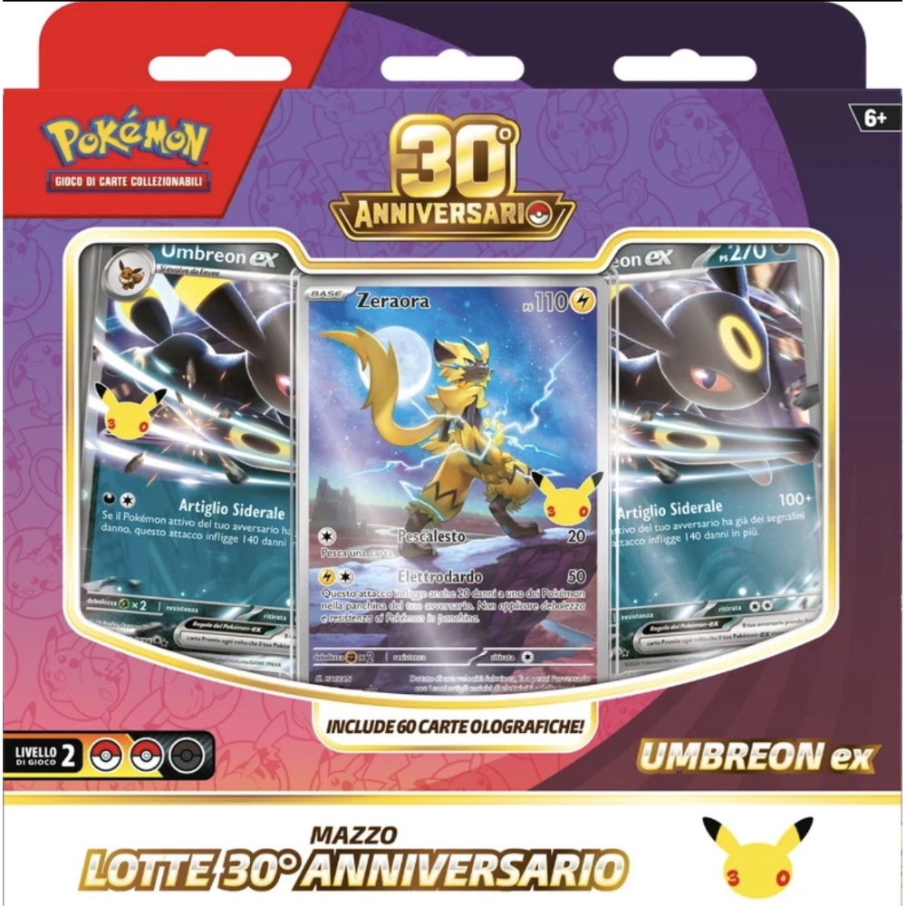 Pokemon - 30° anniversario - Mazzo Lotte "Umbreon-EX & Espeon-EX" (IT) 30/10/2026