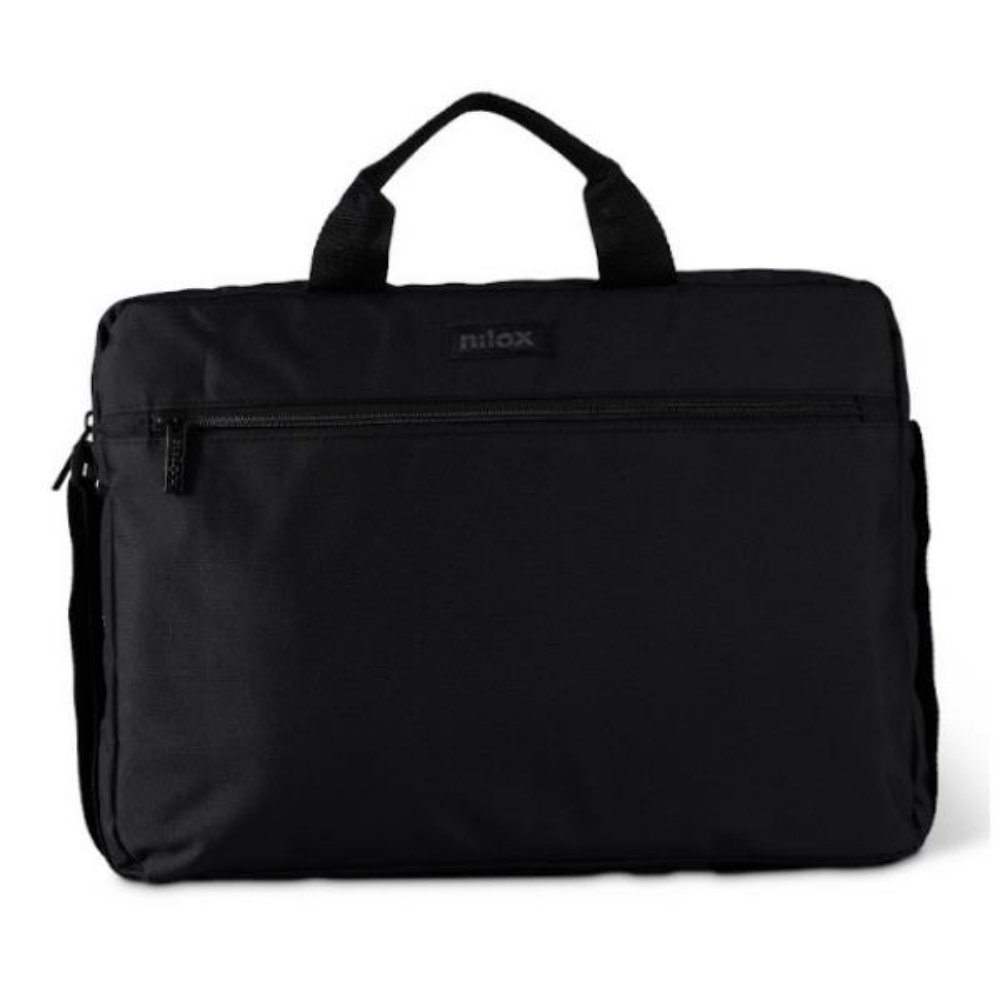NILOX - Borsa per Notebook/Laptop 15.6" - Imbottita, manico e tracolla, tasca esterna