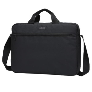 NILOX - Borsa per Notebook/Laptop 15.6" - Imbottita, manico e tracolla, tasca esterna