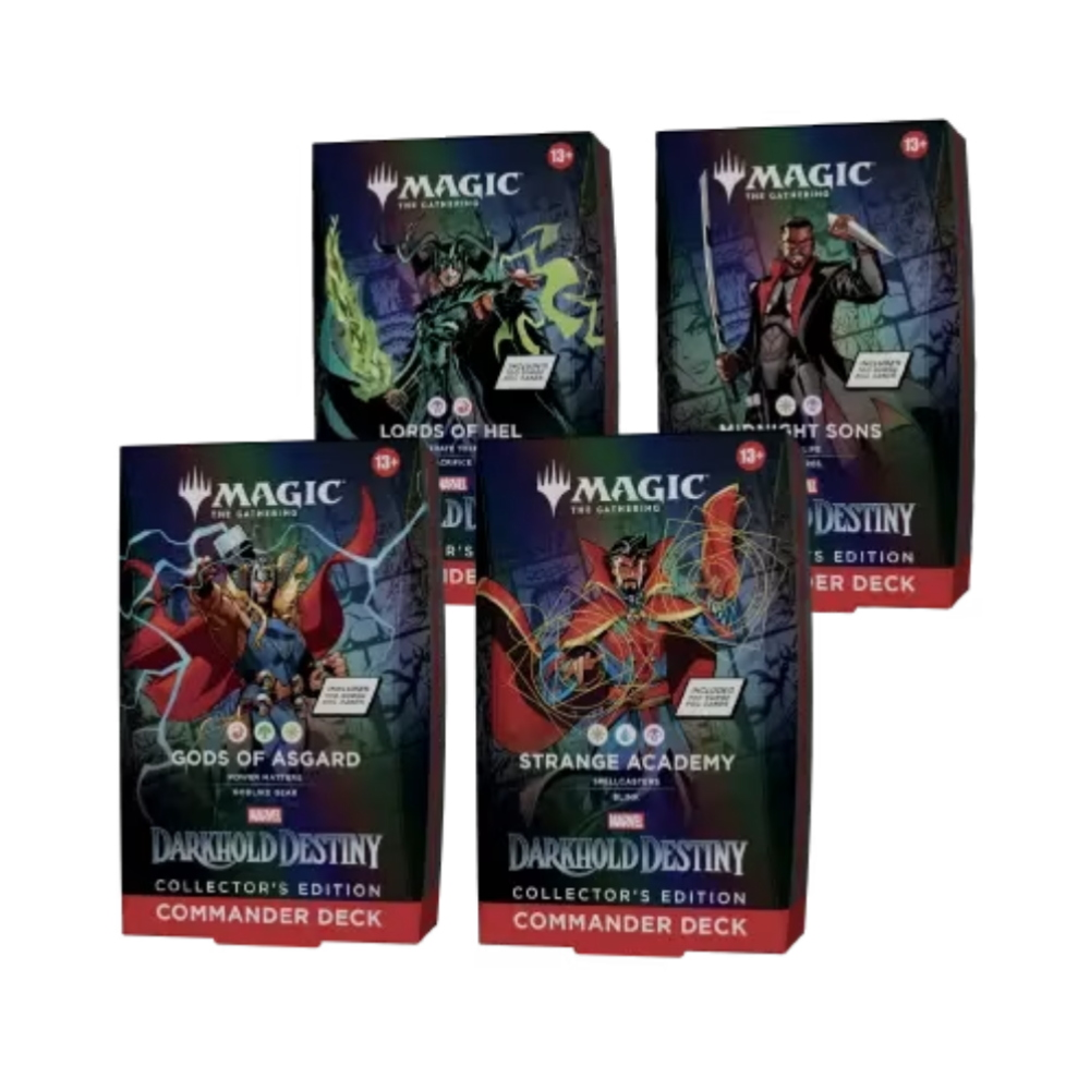 PREORDINE MAGIC THE GATHERING - MARVEL DARKHOLD DESTINY - BOX COMMANDER DECK (4 MAZZI) - COLLECTOR'S EDITION ENG 09/04/2027