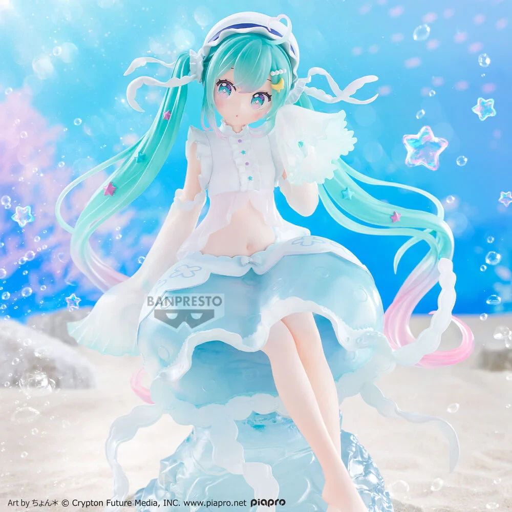 BANPRESTO 30010 - HATSUNE MIKU - BANPRESTO EVOLVE CLEARLUXE (JELLYFISH) - STATUA 20CM