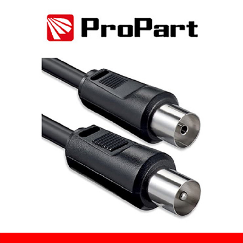 PROPART Cavo antenna TV IEC 1M SP-PR NERO