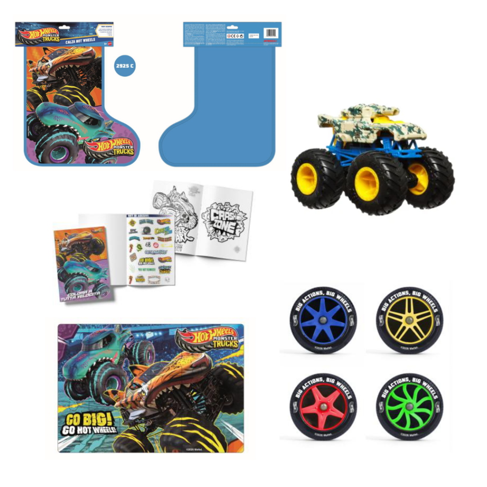PREORDINE MATTEL - Calza di Natale HOT WHEELS 2027 - JWY10 *FINE NOVEMBRE (SCAD.01/11/2026)