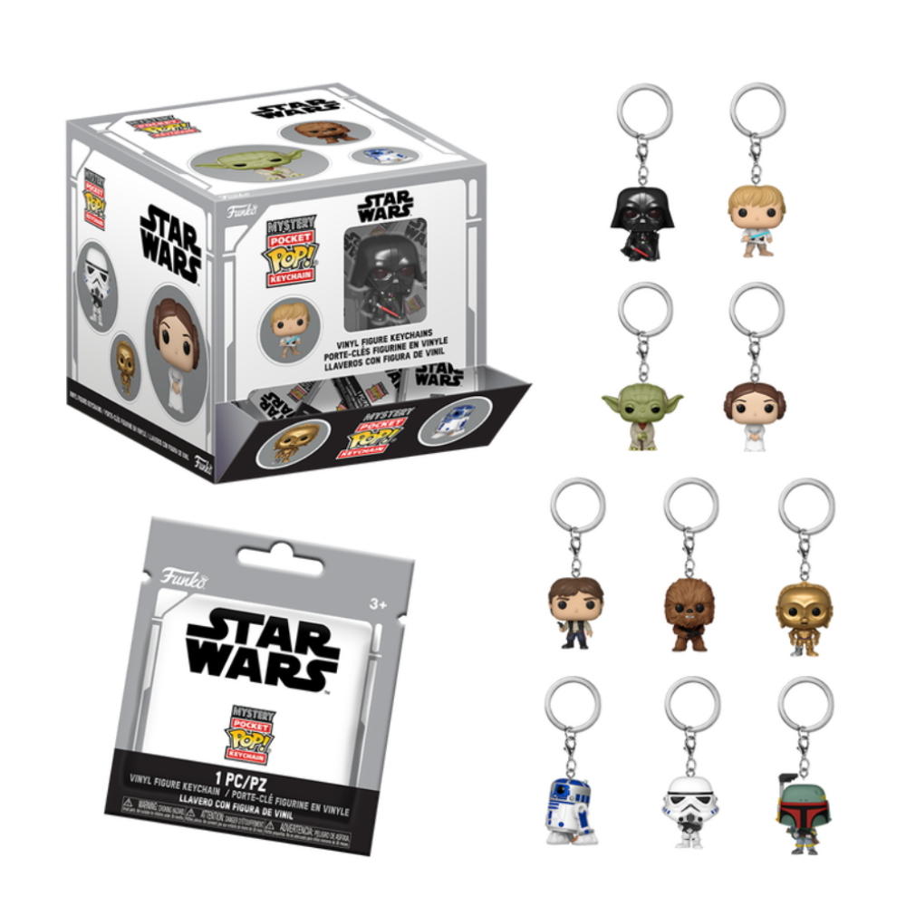FUNKO POP KEYCHAIN DISPLAY BLIND BAG - STAR WARS 12PZ PDQ - 97585