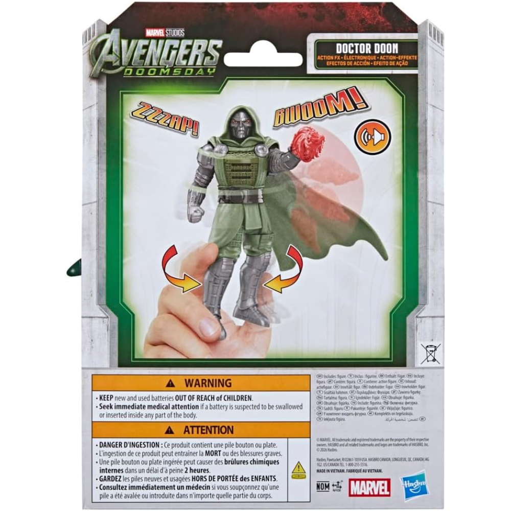 HASBRO -  MARVEL STUDIOS AVENGERS:DOOMSDAY DOTTOR DESTINO ACTION FX ACTION FIGURE - G35225L00
