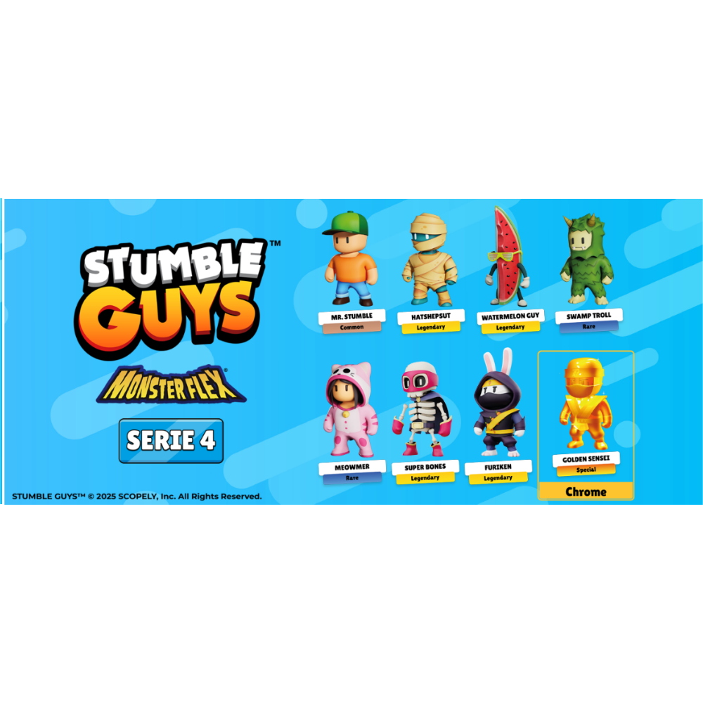DIRAMIX - MONSTER FLEX - STRUMBLE GUYS SERIE 4 -  NO EDICOLA - NO DISPLAY BOX