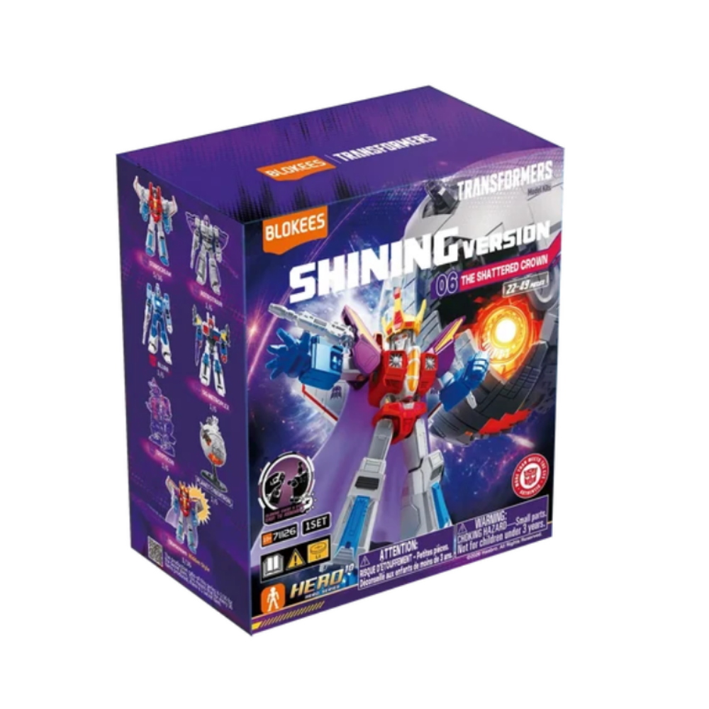 Blokees - Transformers Blind Box - Shining version 06 - 71126 The Shattered Crown DISPLAY 6PC 