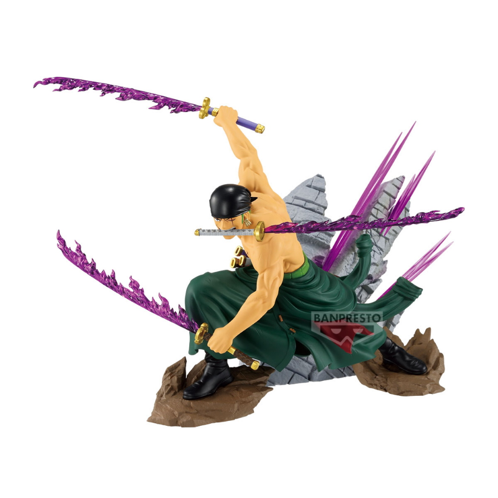BANPRESTO 71889 - ONE PIECE - THEORAMA SOUL - RORONOA ZORO - STATUA 21CM