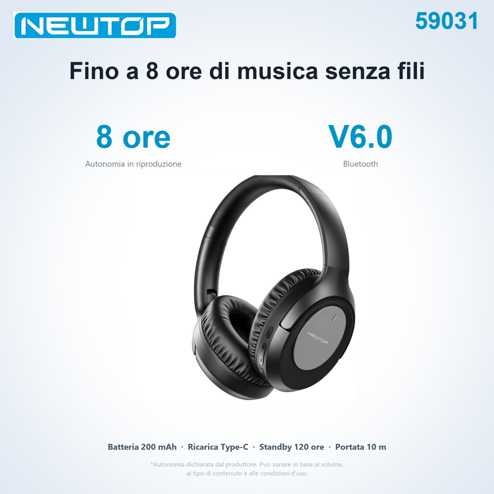 NEWTOP CB11 CUFFIE STEREO WIRELESS LS-269