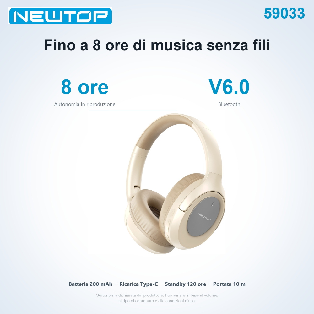 NEWTOP CB11 CUFFIE STEREO WIRELESS LS-269