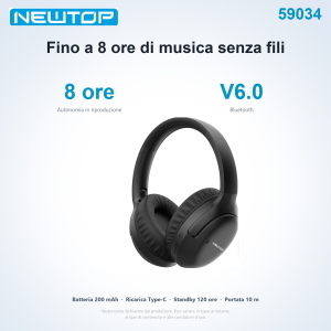 NEWTOP CB12 CUFFIE STEREO WIRELESS LS-260