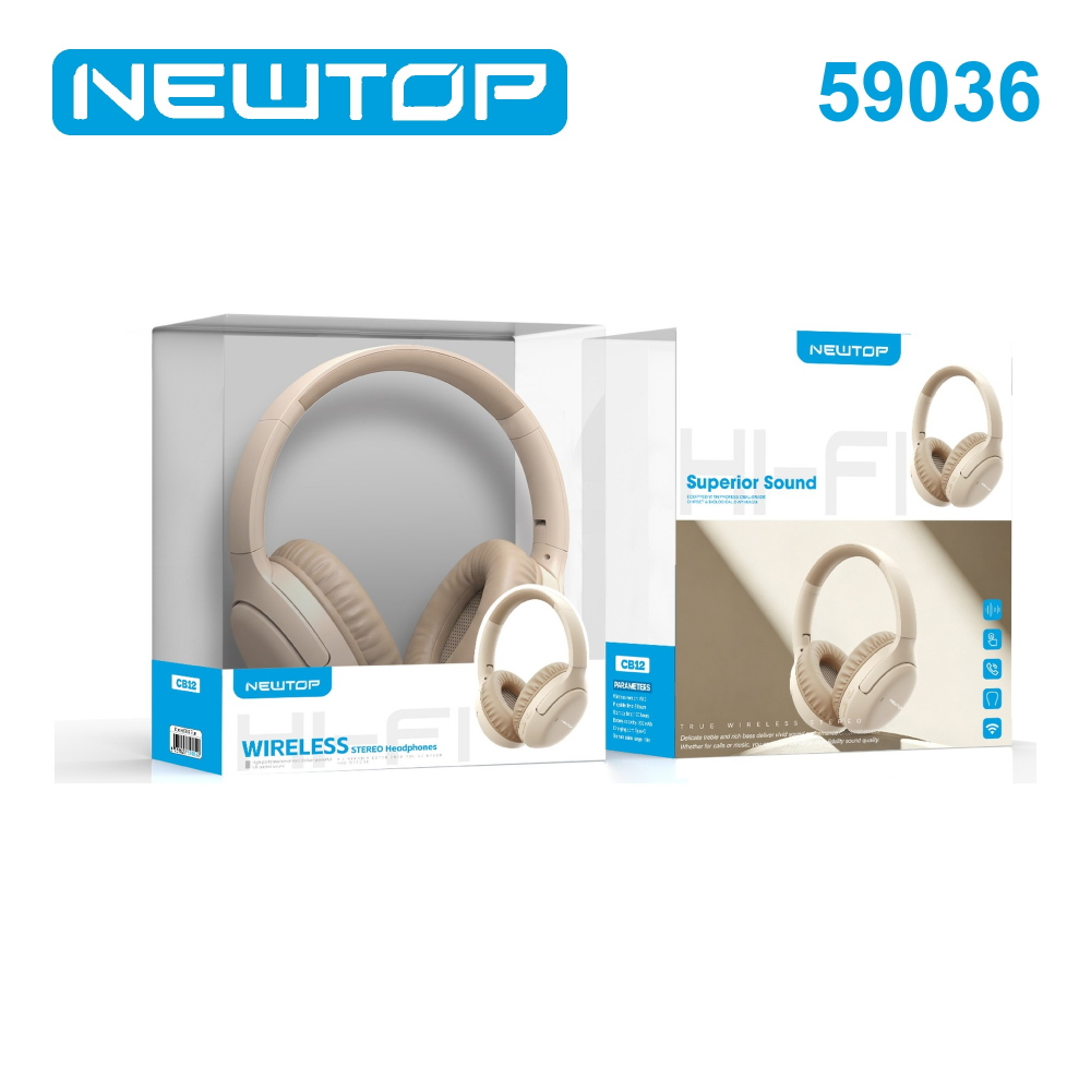NEWTOP CB12 CUFFIE STEREO WIRELESS LS-260