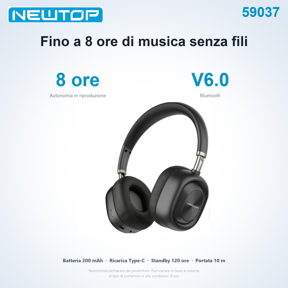 NEWTOP CB13 CUFFIE STEREO WIRELESS LS-255