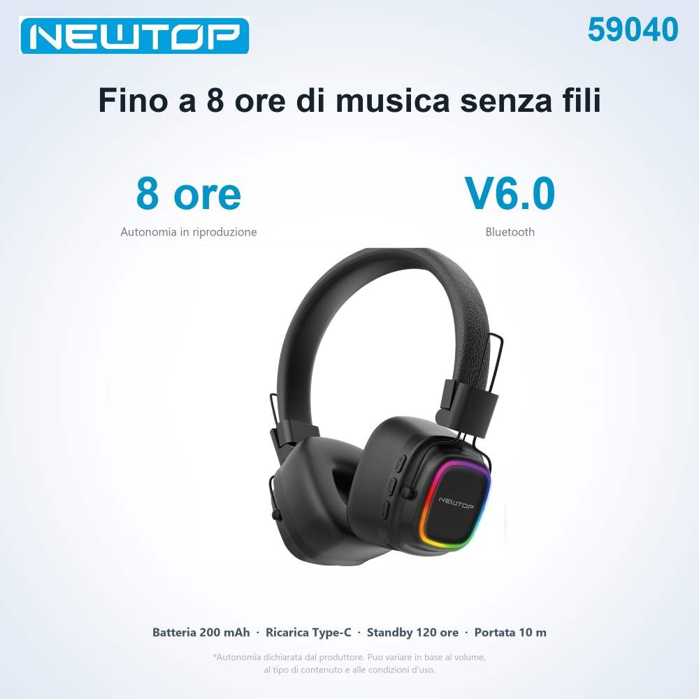 NEWTOP CB14 CUFFIE STEREO WIRELESS LS-258