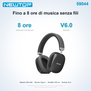 NEWTOP CB16 CUFFIE STEREO WIRELESS LS-262