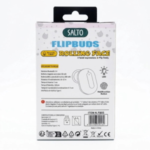 SALTO - CUFFIE BLUETOOTH FLIPBUDS ROLLING FACE ASSORTITE - FB05