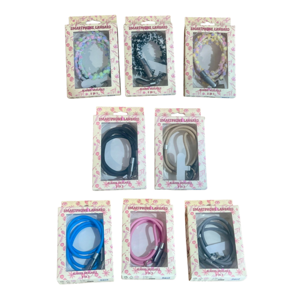 VELTROM - CORDICELLE  PORTA TELELFONO CON CAVO USB-C COLORI ASSORTITI - WE250705